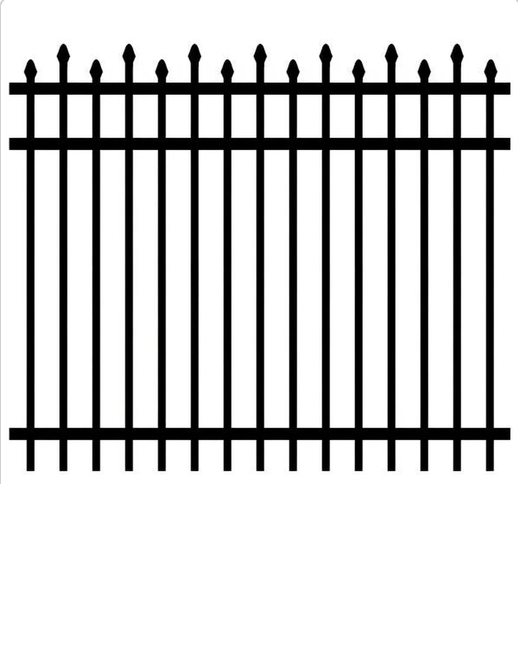 Style 001 aluminum fence style