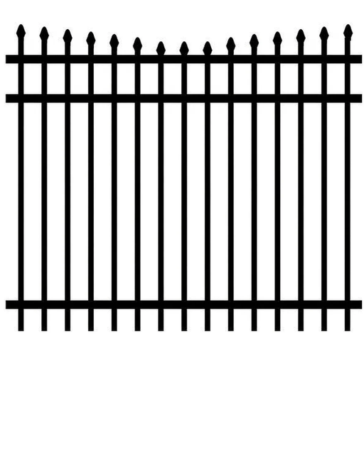 Style 002 aluminum fence style