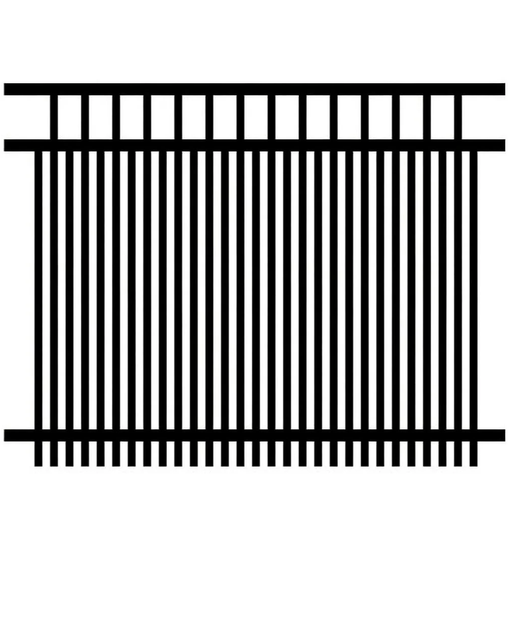 Style 004 aluminum fence style