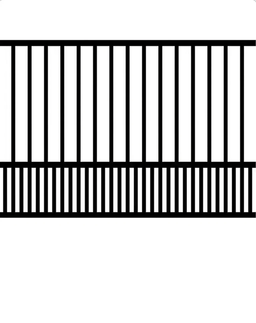 Style 009 aluminum fence style