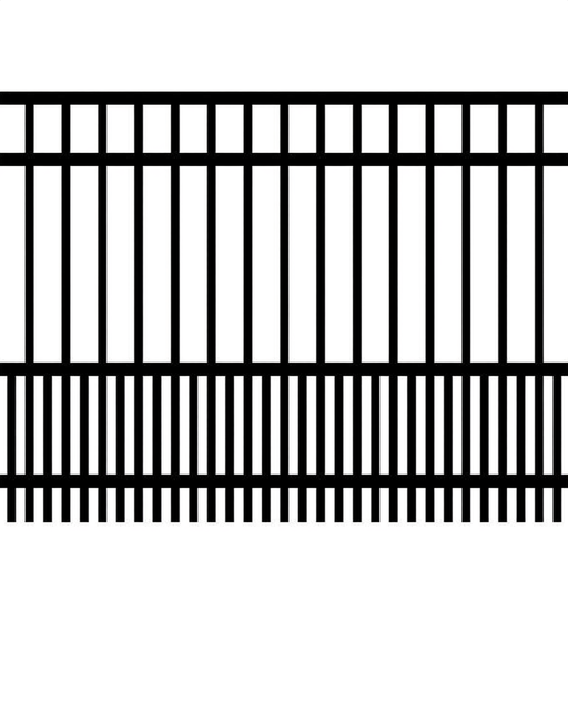 Style 011 aluminum fence style